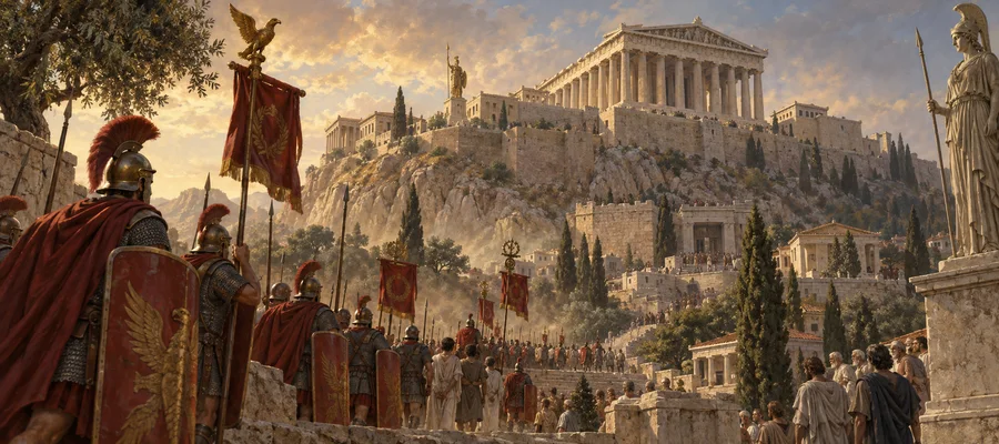 Athens beneath the eagles