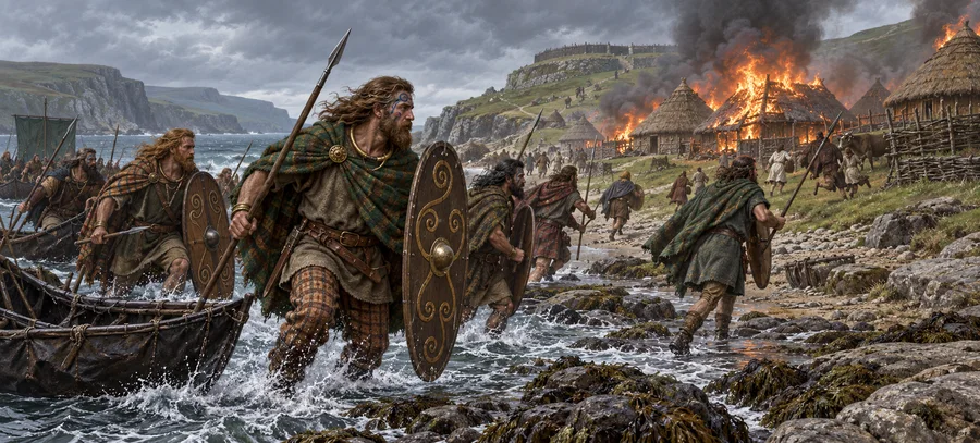 Raids on the western shore
