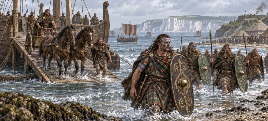 Across the narrow sea