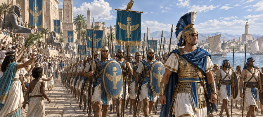 Egyptians in the phalanx