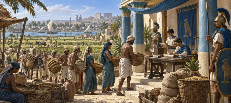 Military settlers on the land