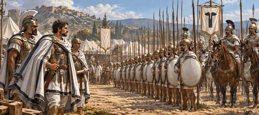 Officers inspect the phalanx
