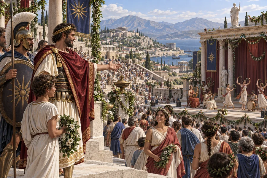 A festival in the theatre