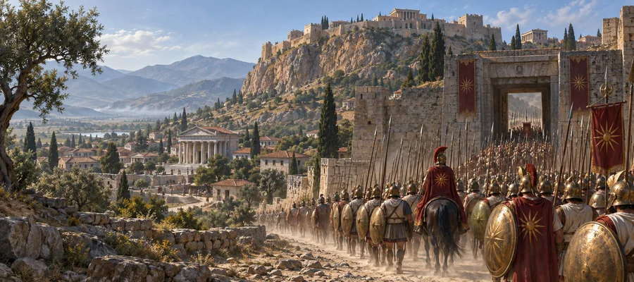 Sardis beneath its citadel