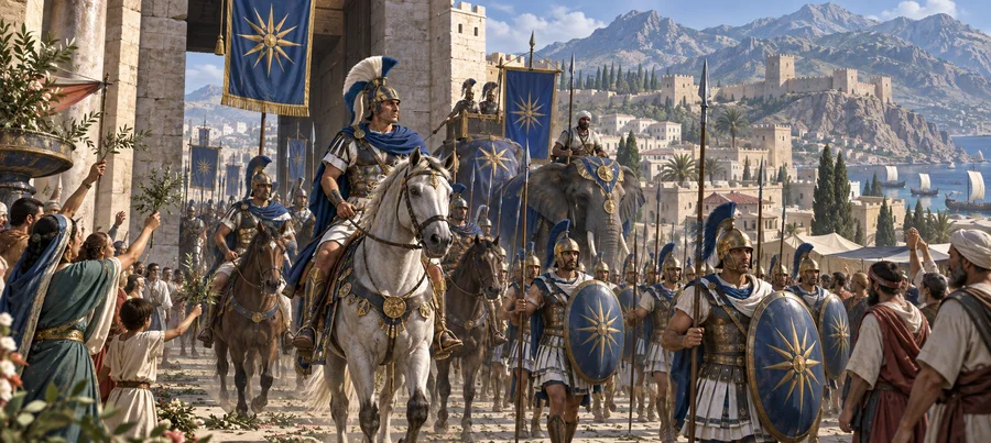 Settler cavalry on the march